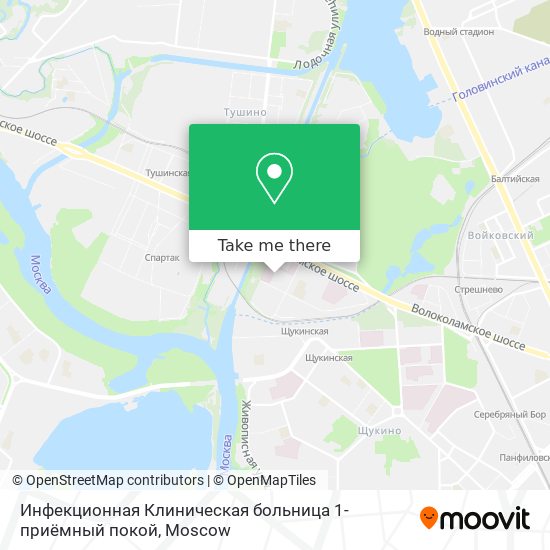 Инфекционная Клиническая больница 1-приёмный покой map