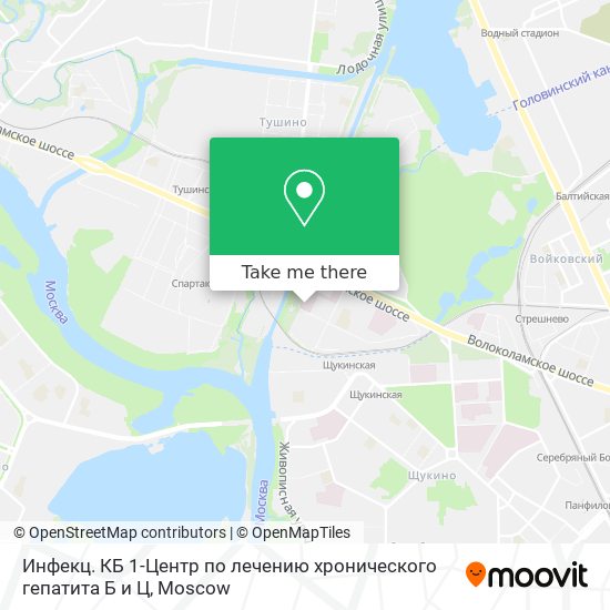 Инфекц. КБ 1-Центр по лечению хронического гепатита Б и Ц map