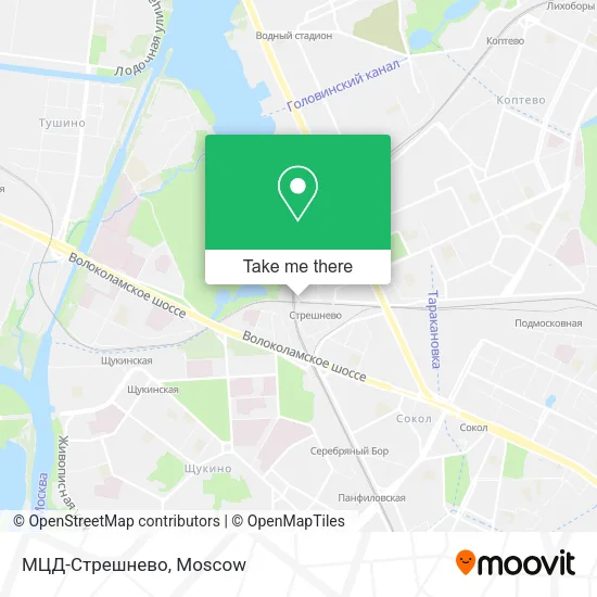 МЦД-Стрешнево map