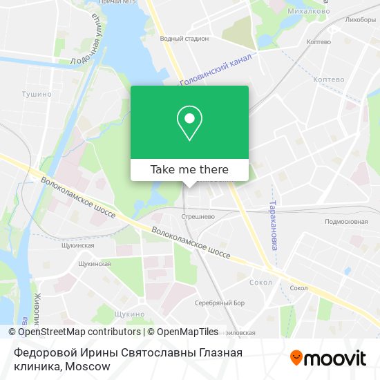Федоровой Ирины Святославны Глазная клиника map