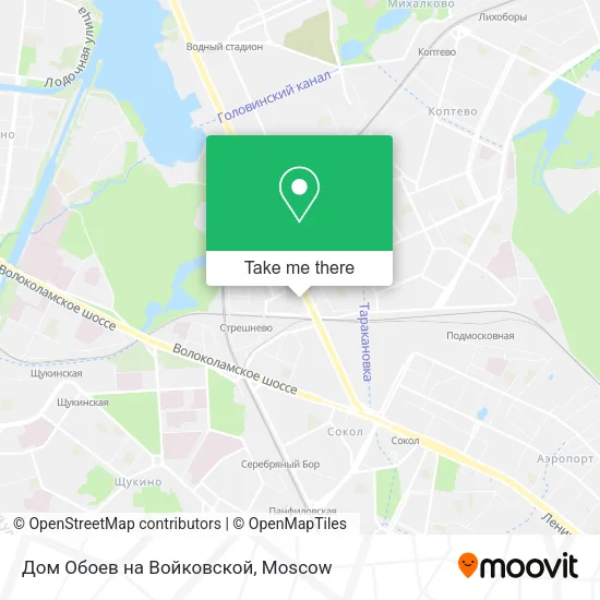 Дом Обоев на Войковской map