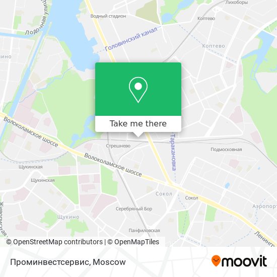 Проминвестсервис map