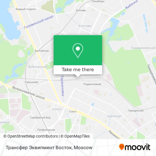 Трансфер Эквипмент Восток map