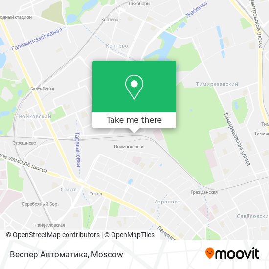 Веспер Автоматика map