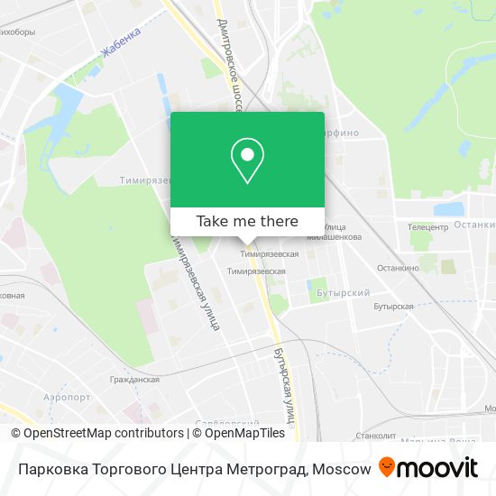 Парковка Торгового Центра Метроград map