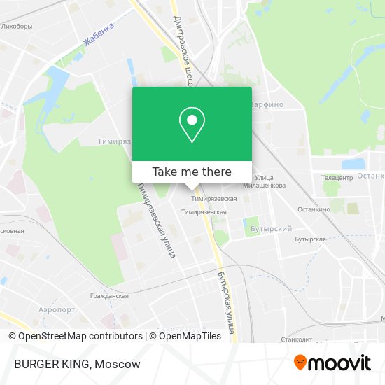BURGER KING map
