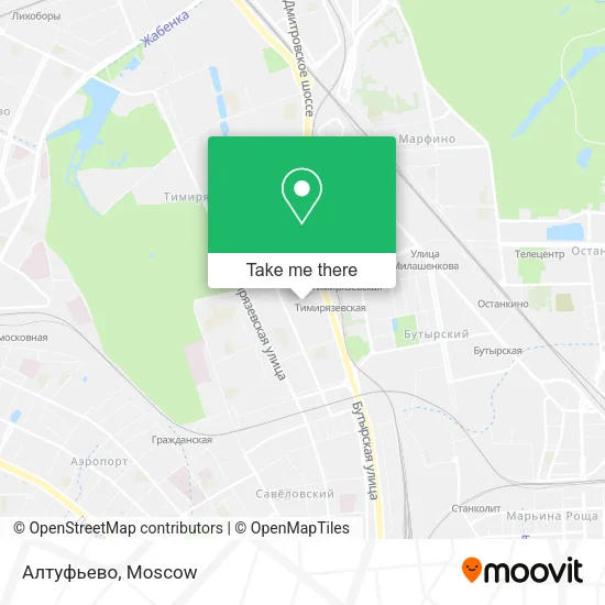 Алтуфьево map
