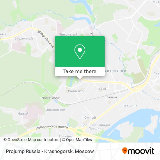 Projump Russia - Krasnogorsk map