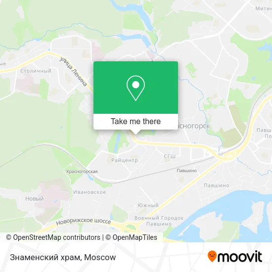 Знаменский храм map