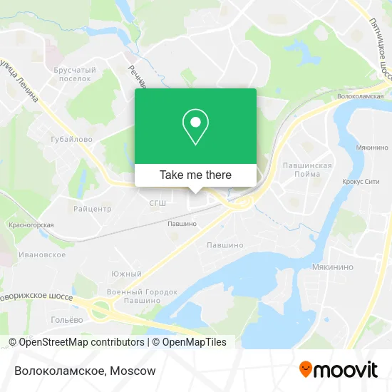 Волоколамское map