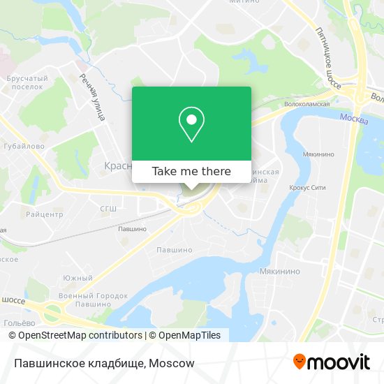 Павшинское кладбище map