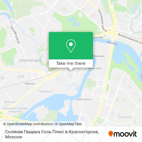 Соляная Пещера Соль Плюс в Красногорске map