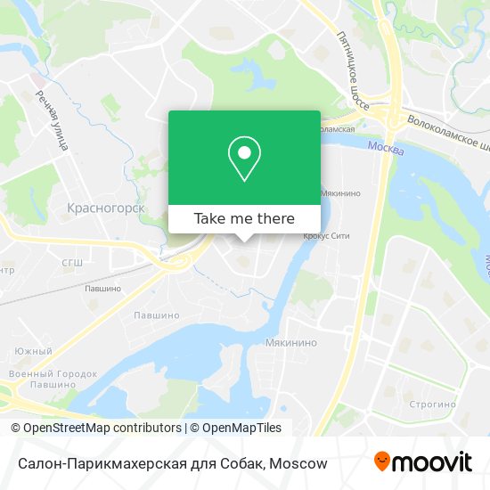 Салон-Парикмахерская для Собак map