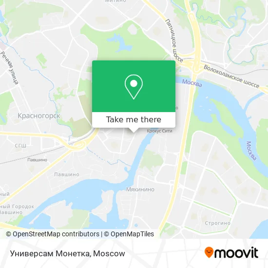 Универсам Монетка map