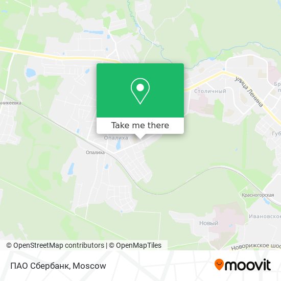 ПАО Сбербанк map