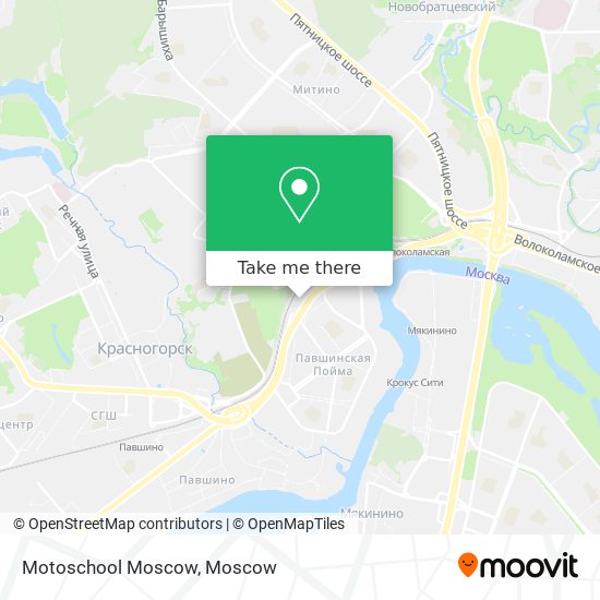 Motoschool Moscow map