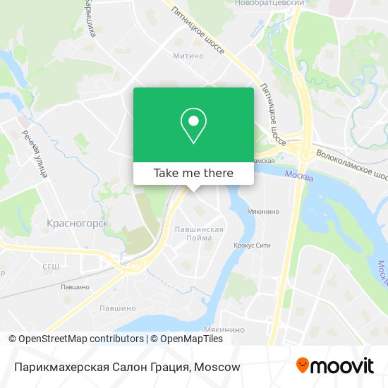 Парикмахерская Салон Грация map