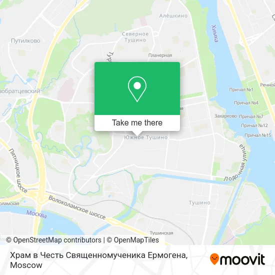 Храм в Честь Священномученика Ермогена map