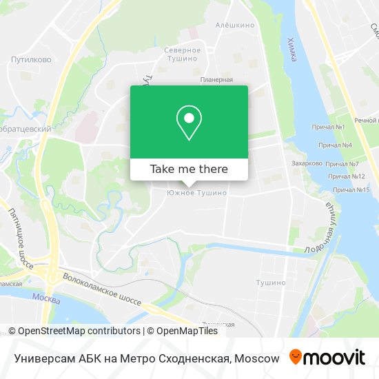 Универсам АБК на Метро Сходненская map