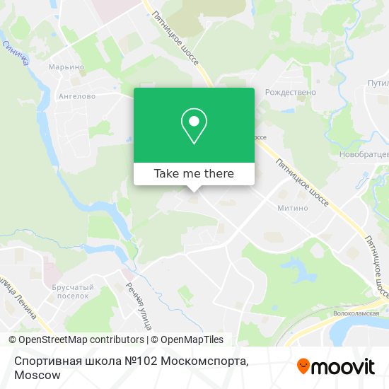 Спортивная школа №102 Москомспорта map