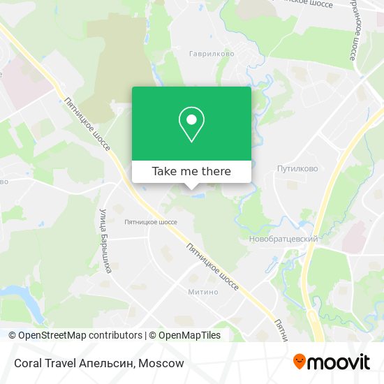 Coral Travel Апельсин map