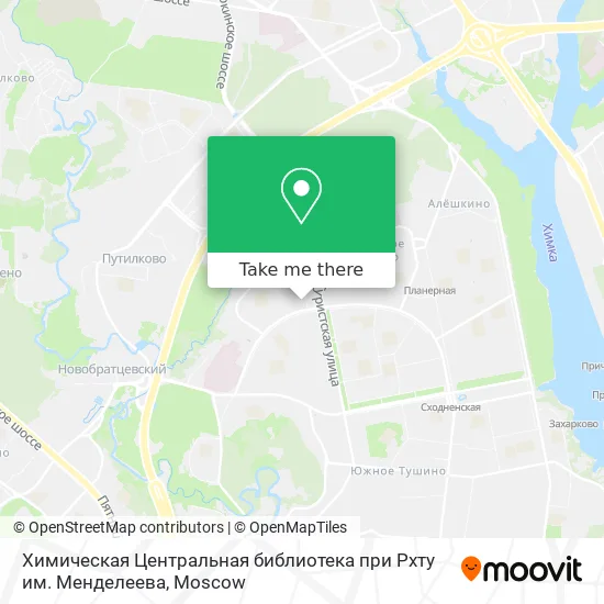 Химическая Центральная библиотека при Рхту им. Менделеева map