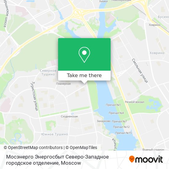 Мосэнерго Энергосбыт Северо-Западное городское отделение map