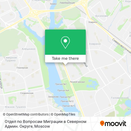 Отдел по Вопросам Миграции в Северном Админ. Округе map