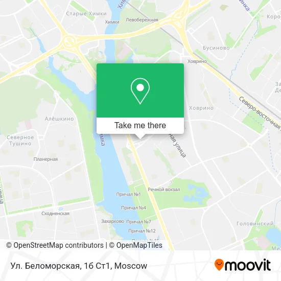 Ул. Беломорская, 1б Ст1 map