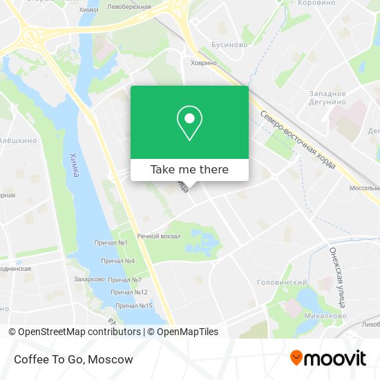 Coffee To Go map