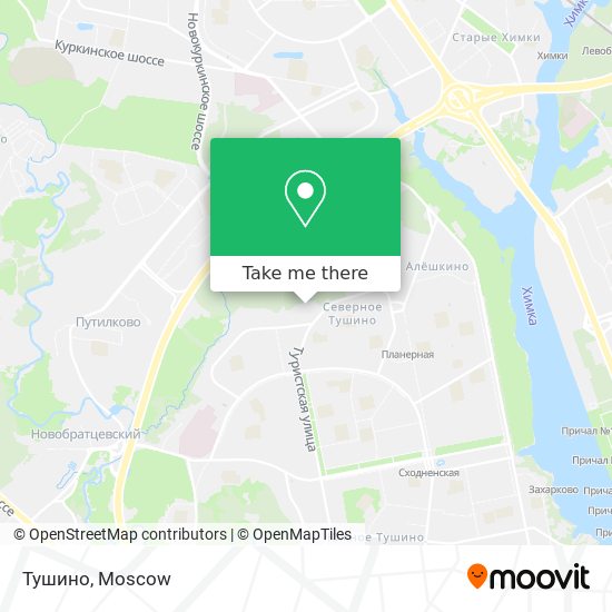 Тушино map