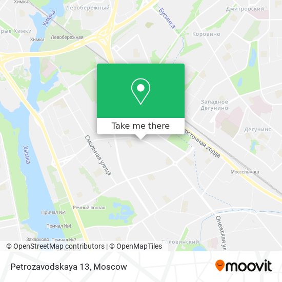 Petrozavodskaya 13 map