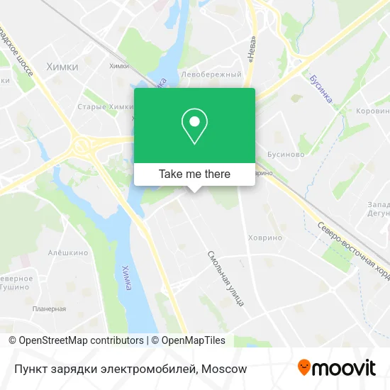 Пункт зарядки электромобилей map