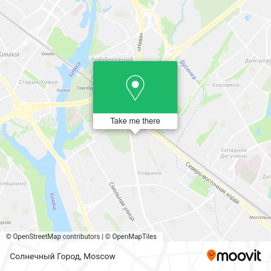 Солнечный Город map