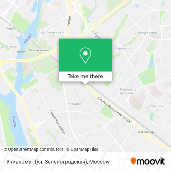 Универмаг (ул. Зеленоградская) map