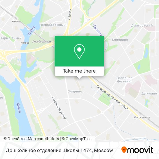 Дошкольное отделение Школы 1474 map