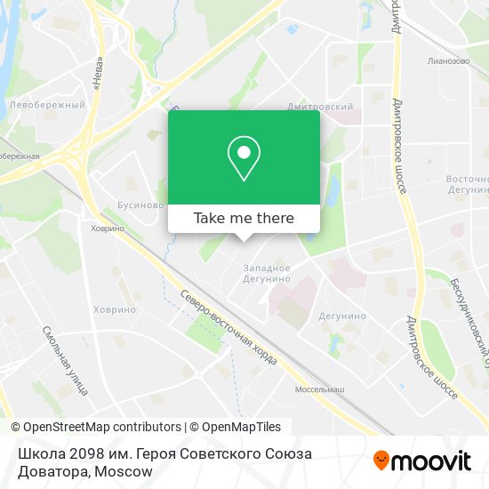 Школа 2098 им. Героя Советского Союза Доватора map