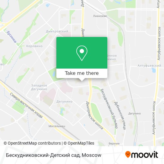 Бескудниковский-Детский сад map