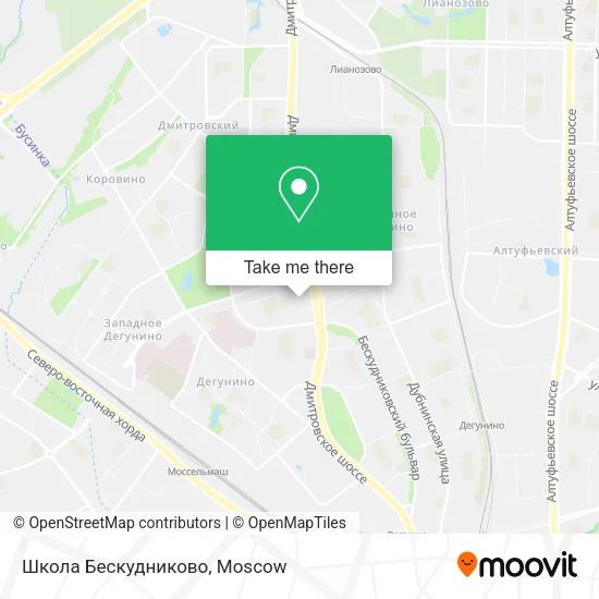 Школа Бескудниково map