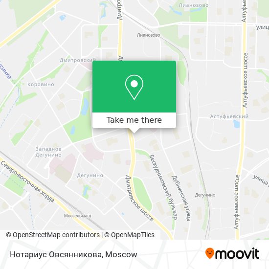 Нотариус Овсянникова map