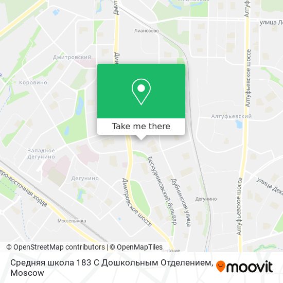 Средняя школа 183 С Дошкольным Отделением map