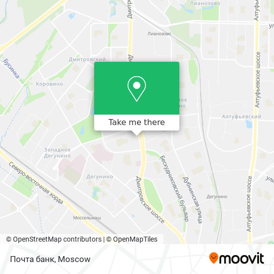 Почта банк map