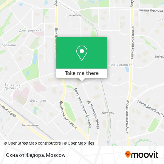 Окна от Федора map