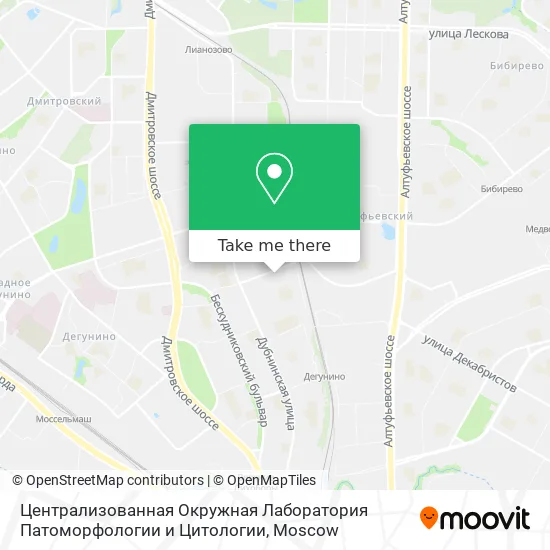 Централизованная Окружная Лаборатория Патоморфологии и Цитологии map