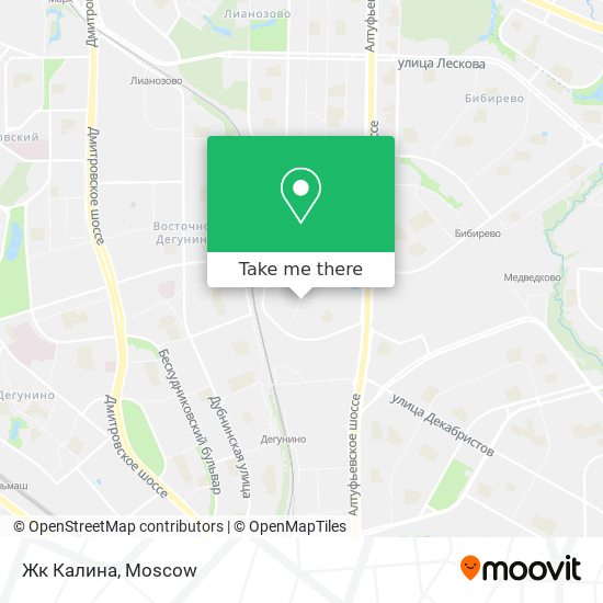 Жк Калина map