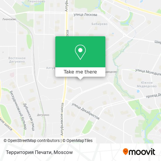 Территория Печати map