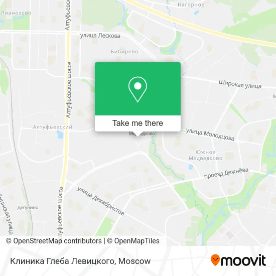 Клиника Глеба Левицкого map