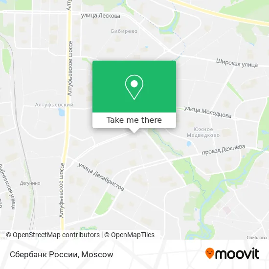 Сбербанк России map