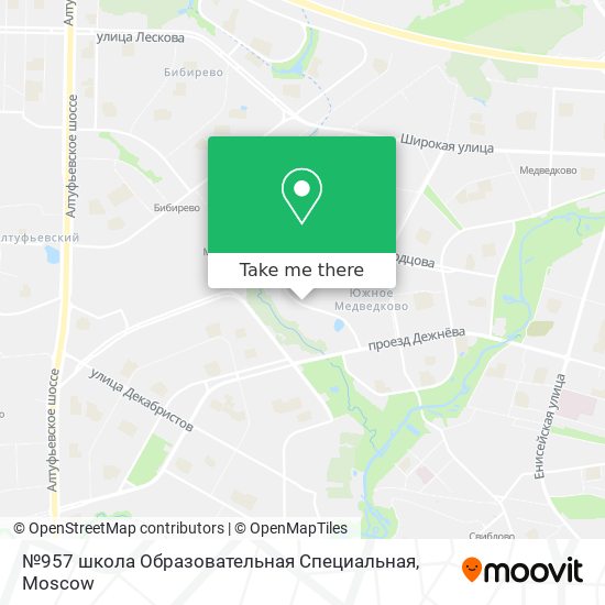 №957 школа Образовательная Специальная map