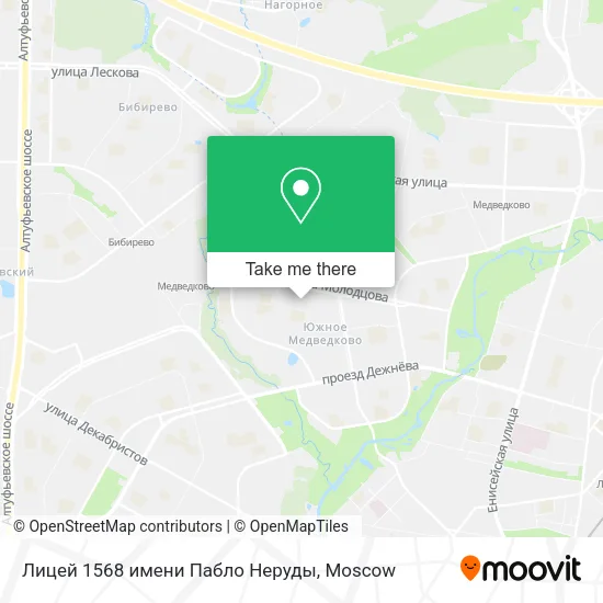 Лицей 1568 имени Пабло Неруды map